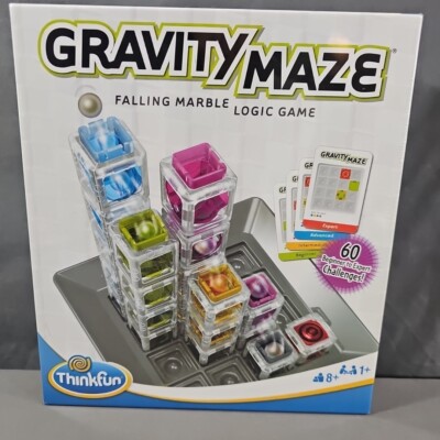 Thinkfun Gravity Maze Falling Marble Logic Game 60 Challenges