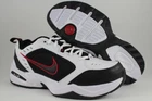 NIKE AIR MONARCH IV 4 EXTRA WIDE 4E EEEE WHITE/BLACK/RED CROSS TRAINER MEN SIZES