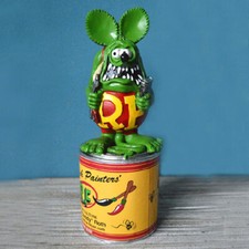 8" Rat Fink Fever Collection Ed "Big Daddy " Roth Green Rat Fink Figure