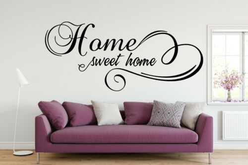 Home Sweet Home Vinyl Wall Art Kitchen Quote Phrase Custom Decal Sticker 023 - Zdjęcie 1 z 2