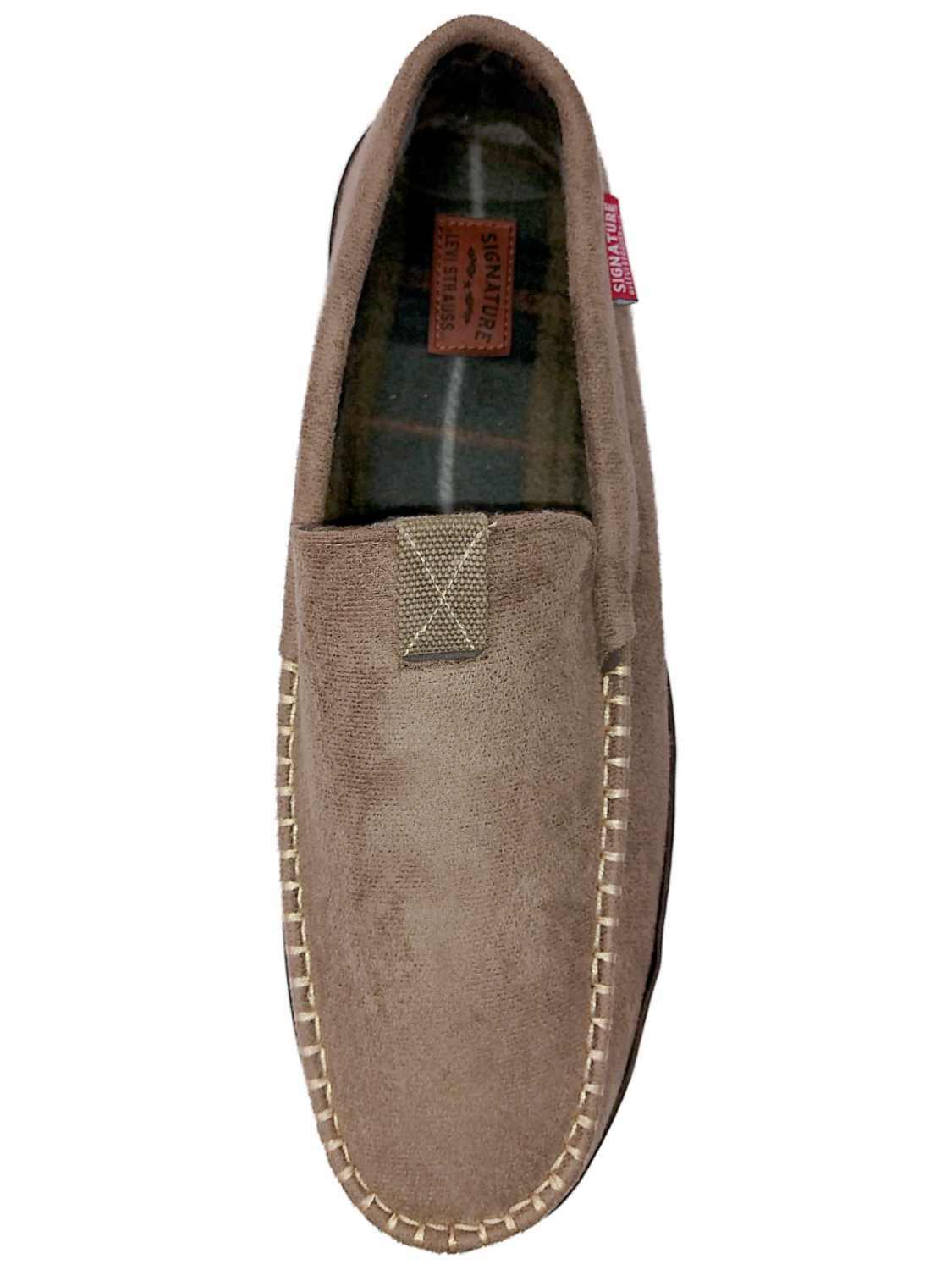 Memory Foam Loafers Slippers Suede-Look 