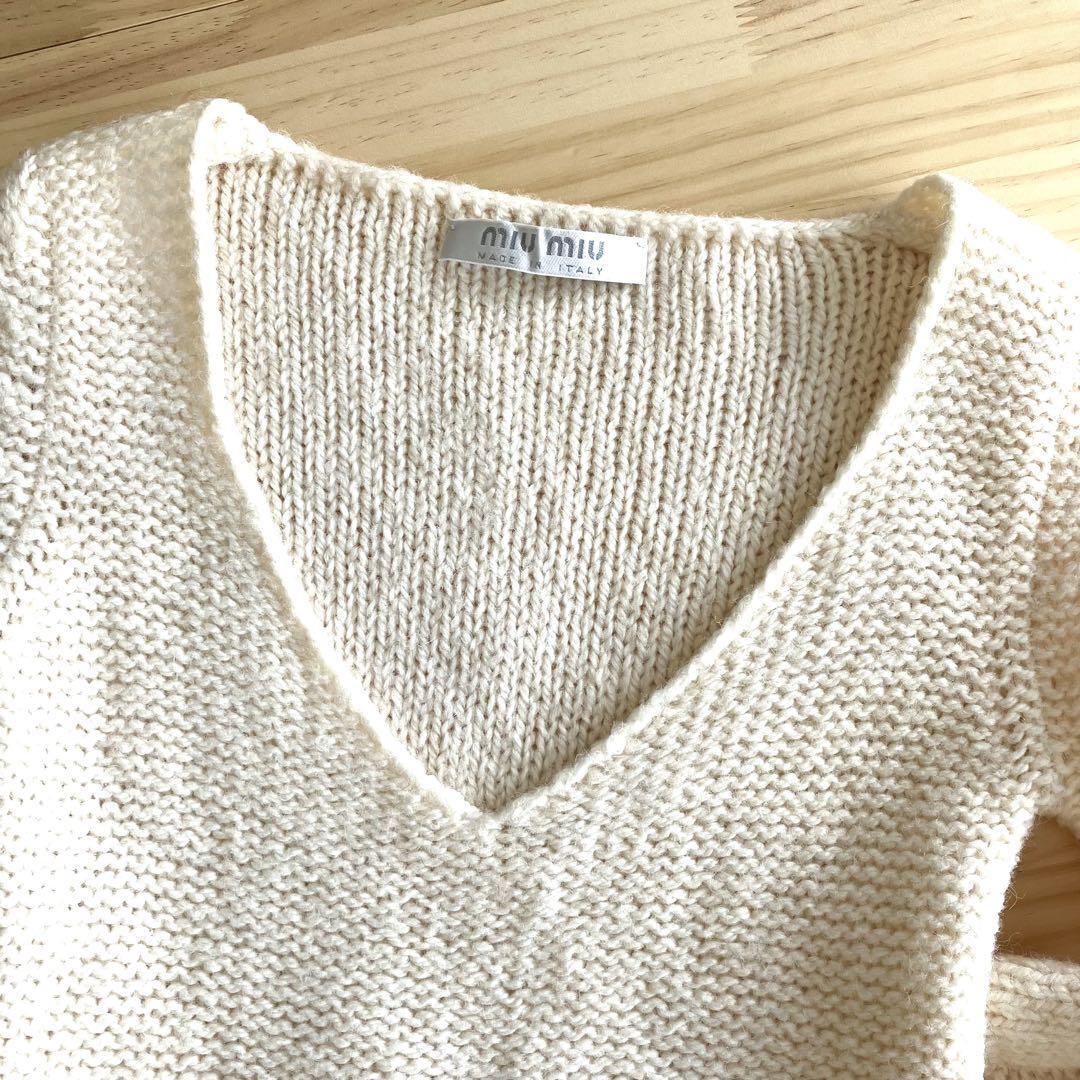 美品 miumiu ウール100% ニット 38 XS相当 vintage 美品 miumiu 100% wool knit 38 XS equivalent vintage | eBay