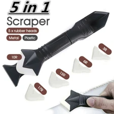 5 in 1 Silicone Caulking Tool Removal Residue Scraper Kit Sealant Replace Set