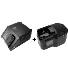 Set: Ladegerät +AKKU 14,4V Ni-MH 3300mAh für Milwaukee LokTor P14.4TX PIW14.4HEX