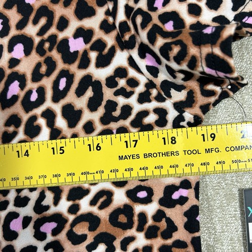 XOXO Nachtwäsche Nachthemd Damen S Leopardenmuster Kurzarm Knielang Lounge - Bild 7 von 11