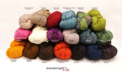 Rios by Malabrigo - Worsted Weight Yarn Plied Superwash Merino Wool 49 COLORS - product listing photo