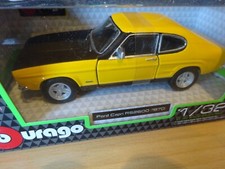 Ford Capri RS2600 1970 gelb Oldtimer Modelauto ca. 12cm *NEU* 1:32
