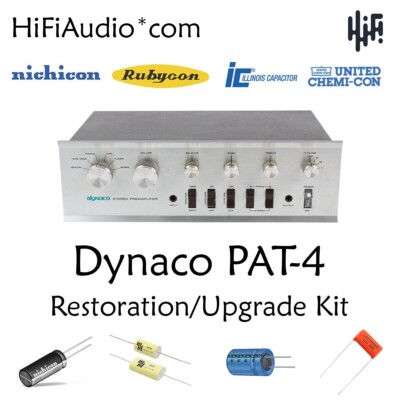 Dynaco PAT-4 PreAmplifier Restoration Kit repair upgrade recap capacitor
