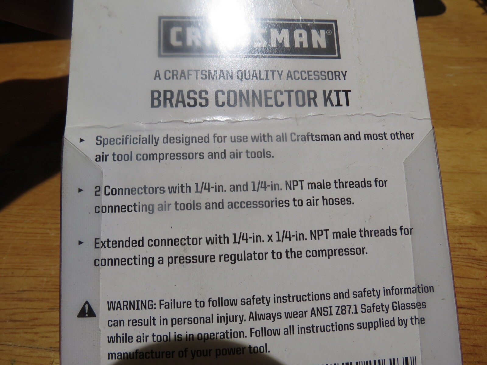 Craftsman 1/4 in air tool connectors (lot#14838)