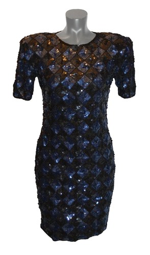 blue velvet wiggle dress In the Fall Mock Neck Sweater Dress Denim / S main image 0