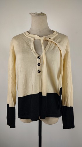 LUISA SPAGNOLI MAGLIONE LANA DONNA TG. L SWEATER WOMAN MADE ITALY CASUAL VINTAGE