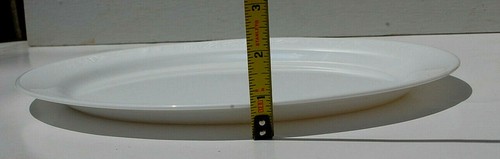 Arcoroc 67107 Opale Ristorante Bianco 12 Piatti Ovali 1/2" Bordo Largo Nuovo C1061 - Foto 9 di 13