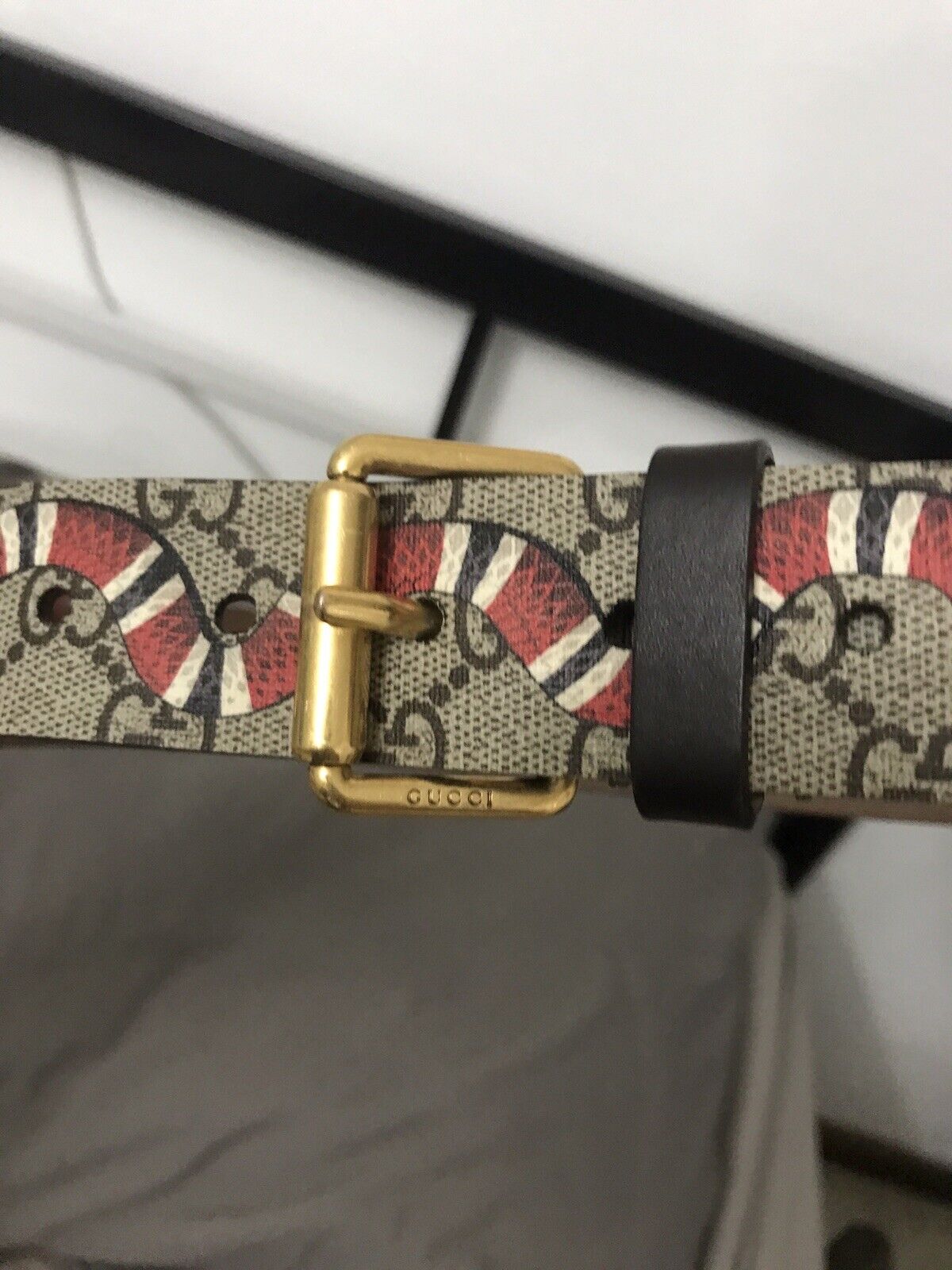 Gucci Belt Supreme Kingsnake Brown