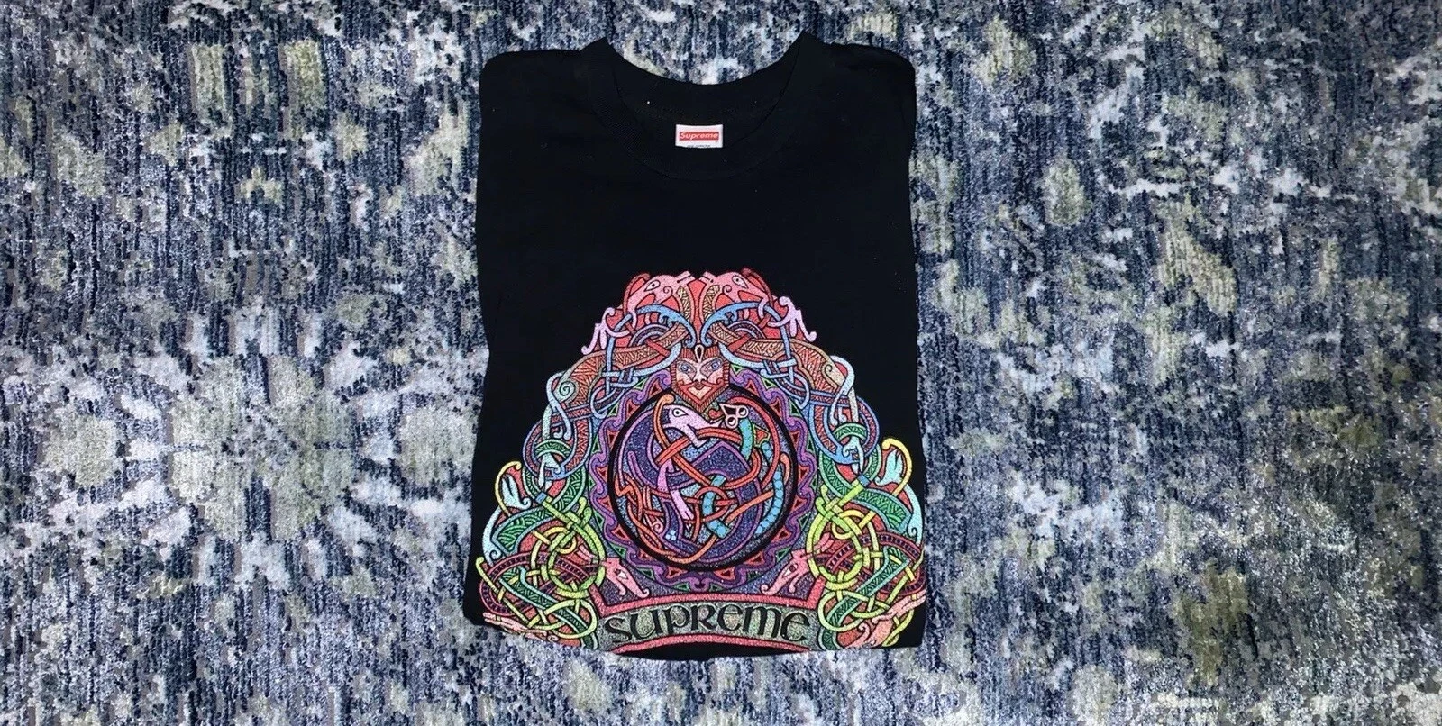 Tee shirt noir Supreme SS19 Knot taille M