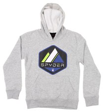 Spyder Youth Boys Deacon Pullover Hoodie, Heather Grey
