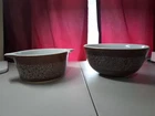 Set Of 3 Pyrex Bowls Woodland Pattern 401 Mix + 403 2 1/2 Qt + 474-B 1.5 Qt. VG