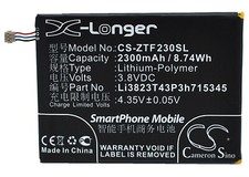 BATTERIE 2300mAh LI3823T43P3H715345 For ZTE Grand S Flex, MF910 MF920 MF971