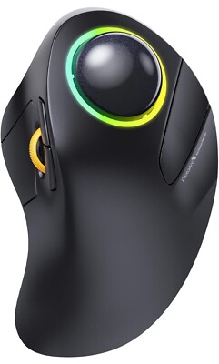 ProtoArc EM03 Wireless Bluetooth Trackball Maus, 2.4G Ergonomisch Wiederaufladbar