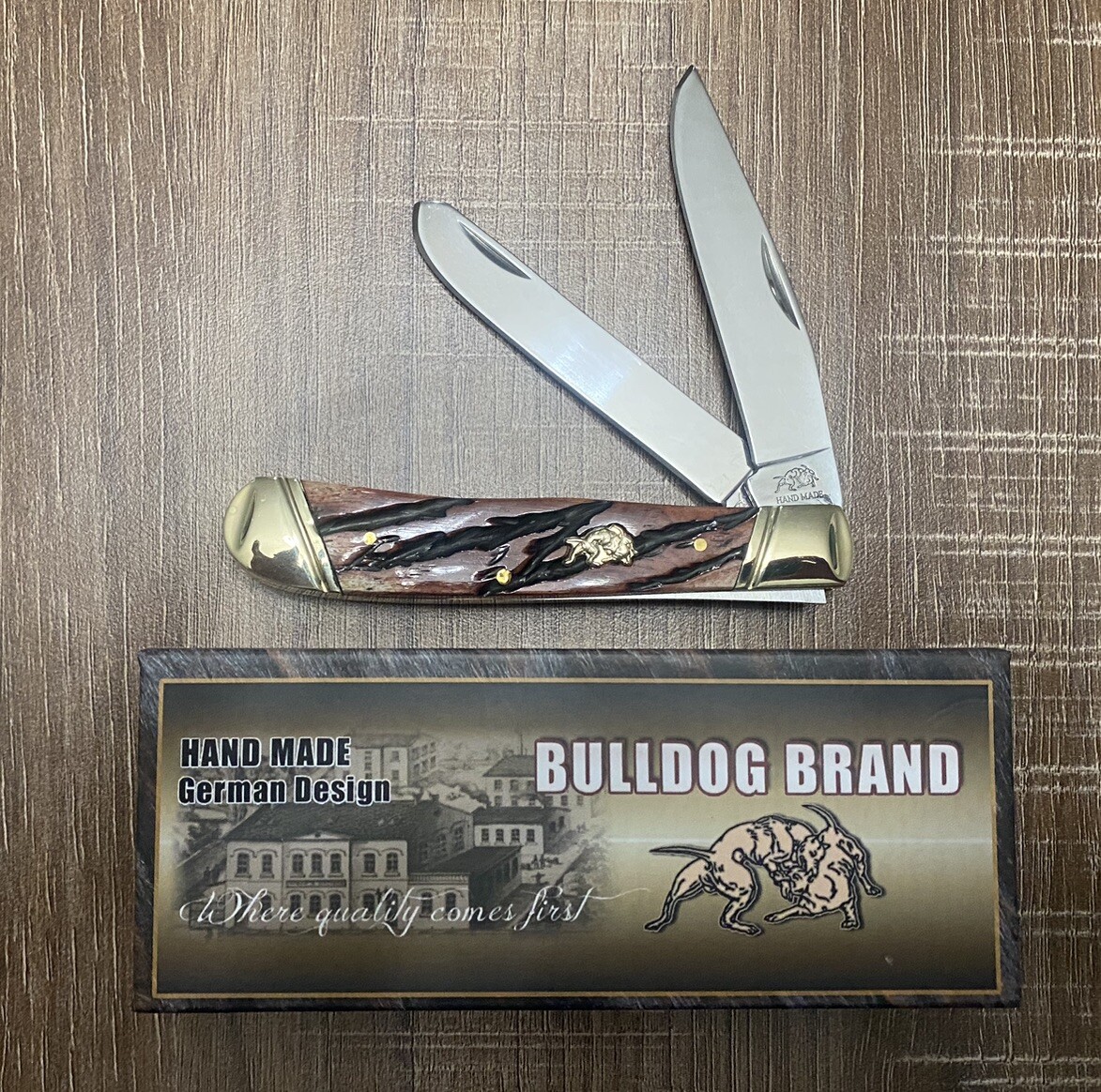 ブルドッグ　0825 VINTAGE HAND MADE GERMAN DESIGN BULLDOG BRAND BDG-108BRBN Trapper