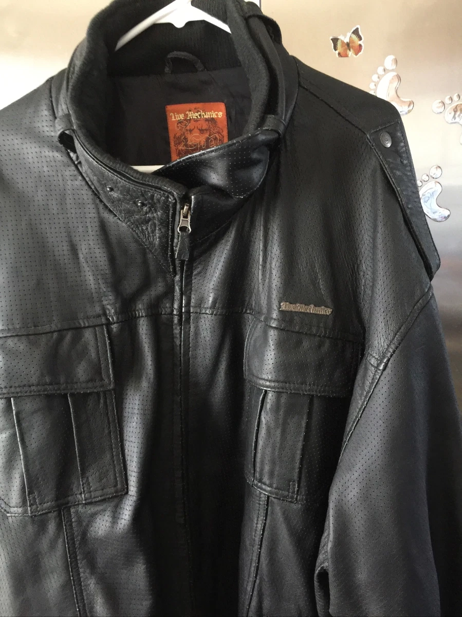Live mechanics deals leather jacket