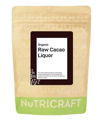 5 x 1kg organic CACAO / COCOA LIQUOR by NUTRICRAFT™ - paste, mass - raw criollo