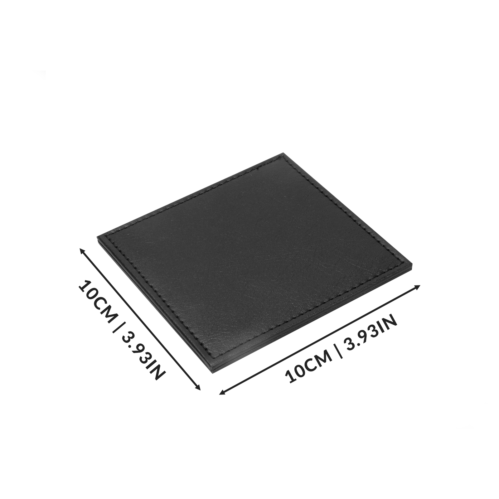 Placemats Coasters 12 Piece Set Faux Leather Table Dining Black Place