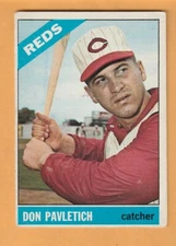 Don Pavletich Cincinnati Reds 1966 Topps #196 West Allis Wisconsin 14K