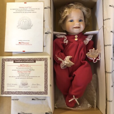 McDonald's McMemories  Sharing A Good Time Porcelain Doll  Artist Dianna Effner