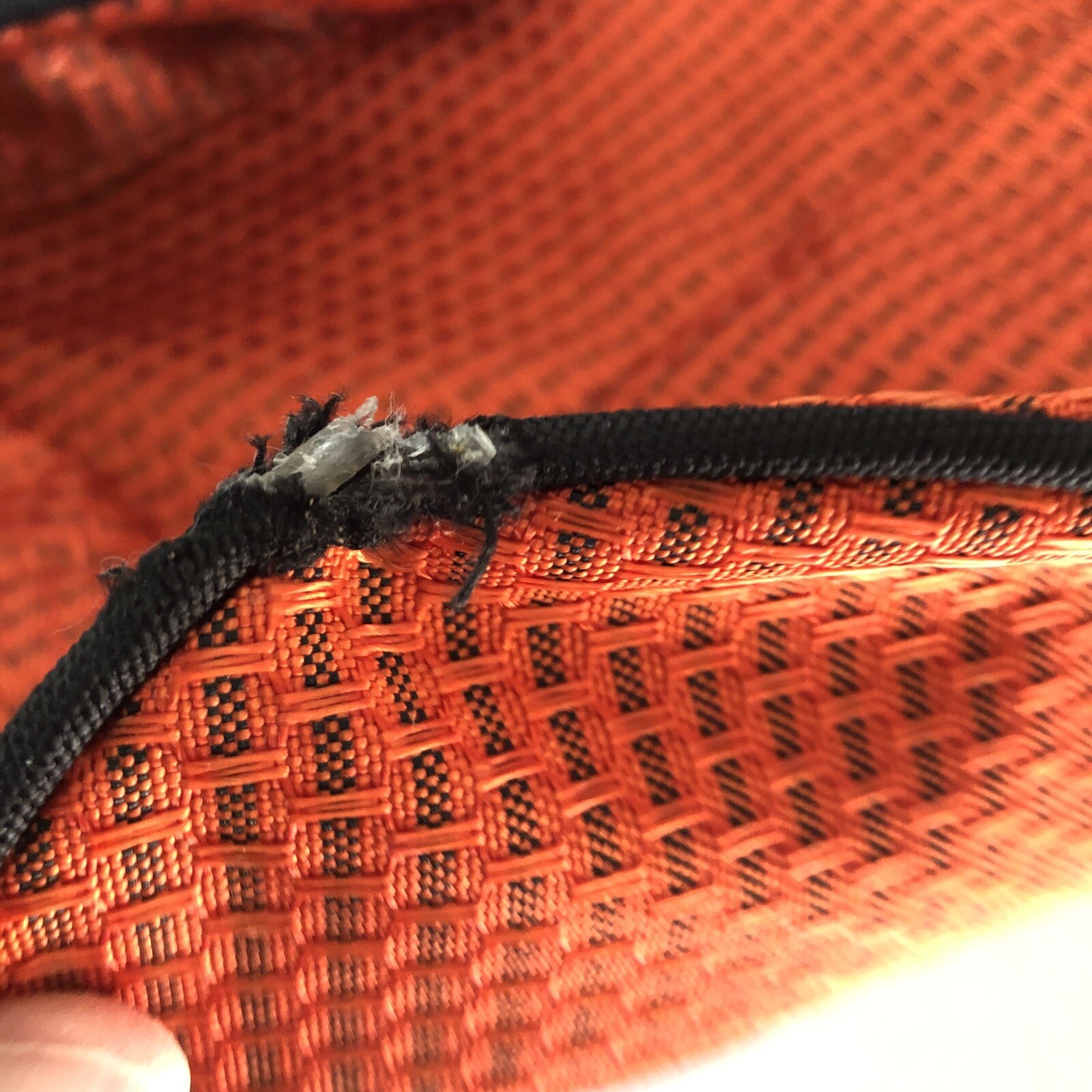 TITLEIST Sunday Carry Golf Bag Orange Checks- Divider, Single Strap Damage Snag