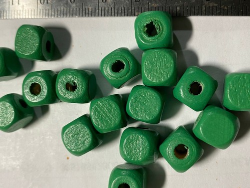 Wood Beads Cube Beads ***UPICK*** 10mm 5mm Wood Cube Beads - Picture 6 of 64