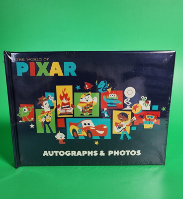 Disney Parks Pixar Official Autograph Photo Book New Authentic Woody Nemo Wall-E