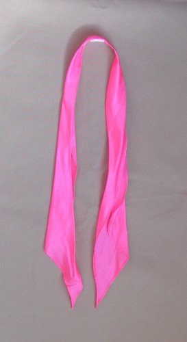 Bufanda corbata western satinado rosa brillante cuadrado baile apache corbata NUEVO vaquero DJ - Imagen 2 de 2