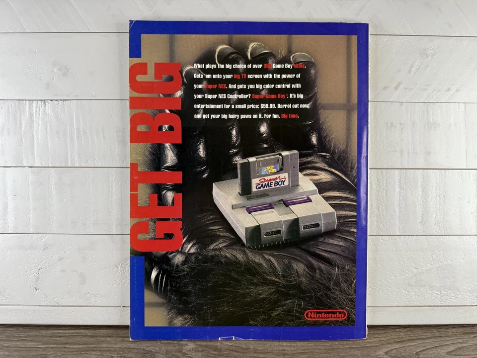 Nintendo Power Magazine Volume 61 June 94 Donkey Kong w Poster Cards Inserts - Image 2 of 4