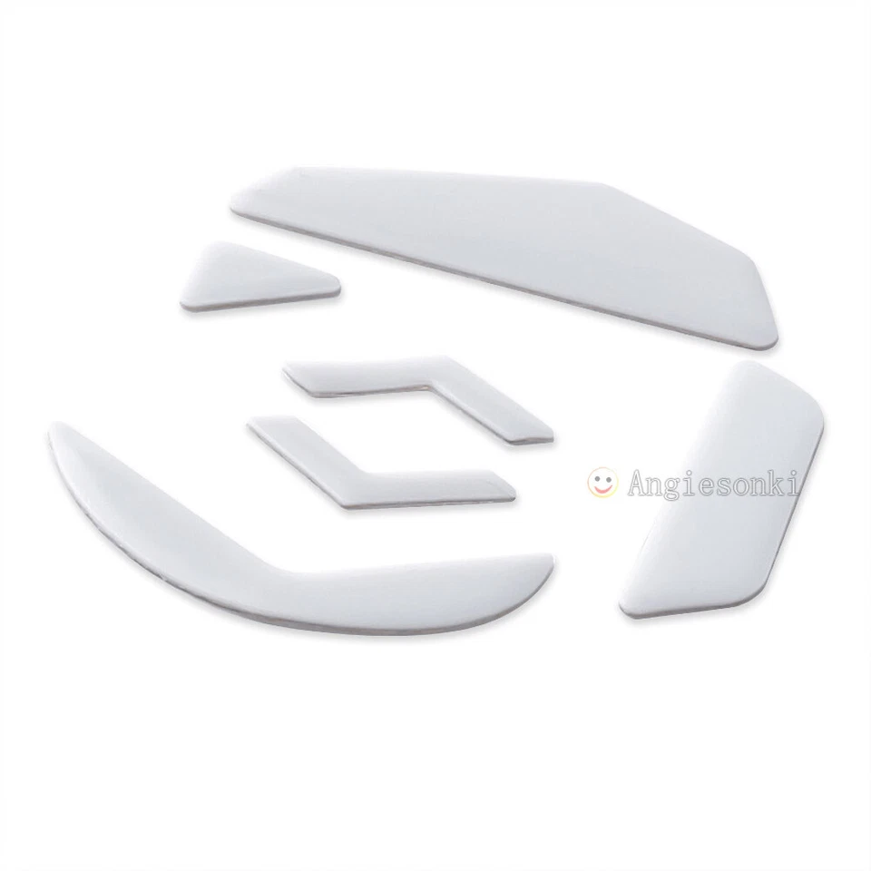 2 Sets White Rounded Curved Edges Mouse Feet Skates for Logitech G502 mouse - Image 2 of 4