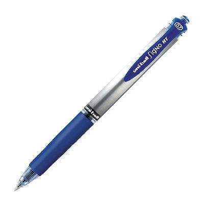 65941 Uni-Ball Signo Gel RT Rollerball Pen, Medium 0.7mm, Blue Ink, 1 pen