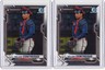 WILLIAM CONTRERAS - BRAVES - 2021 BOWMAN CHROME - ROOKIE CARD X 2 - KILLER! 