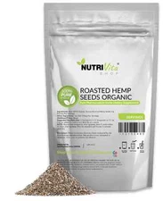 3 LB (48oz) 100% PURE ROASTED HEMP SEEDS VEGAN GLUTEN-FREE nonGMO ORGANIC GROWN