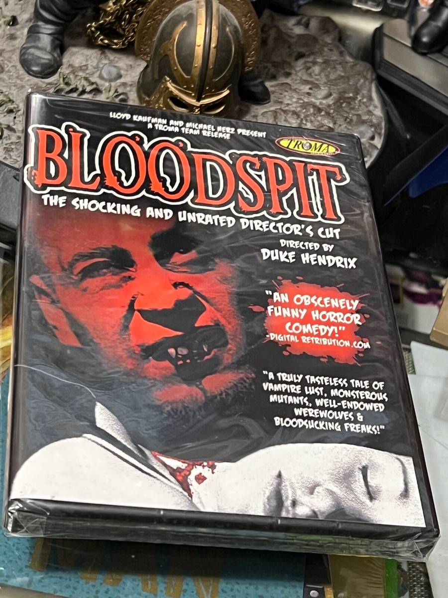 Bloodspit (DVD) Unrated Director's Cut! Duke Hendrix, Troma Team