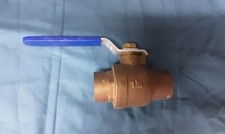 1-1/4" IPS Full Port Brass Ball Valve Mueller Streamline 600 WOG