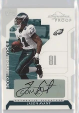 2006 Playoff NFL Playoffs Silver Signature Proof /150 Jason Avant Rookie Auto RC