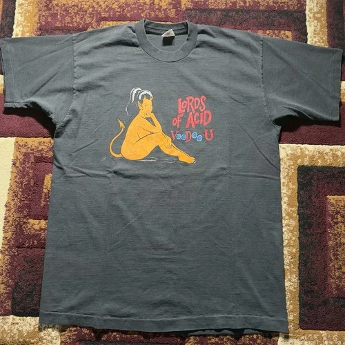 Lords of Acid Voodoo U Concert T Shirt Black XL 1990s vintage concert t-shirt, vintage, size XL, single stitch, B+ condition