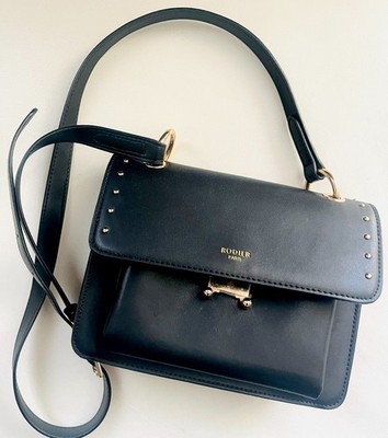Rodier Paris Echt Leder Tasche Schwarz Black NEU! NEW! NP 219 Euro! 