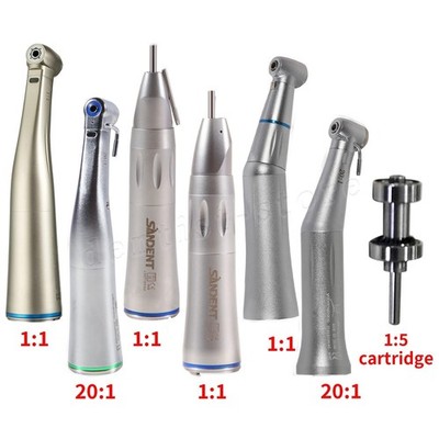 Dental Winkelstück 1:1 1:5 20:1 Handstück Fiber Optic mit Licht LED Implant Rot