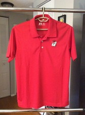 Georgia Bulldogs Red Polyester Polo Shirt Men Large 42-44