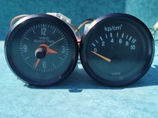 Vdo Gauges Original - Oil Pressure 321919551a - Clock 321919203 - Dated 1976