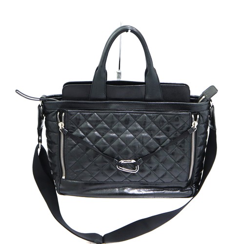 Moncler CAROLE BORSA 2WAY Bag 4209A3004500 05922 Leather Black #KN1885