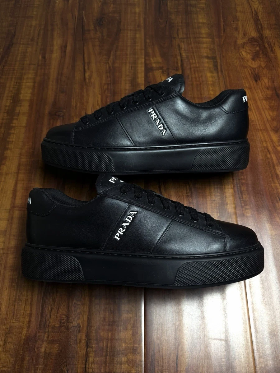PRADA Lace Up Logo Black for sale | eBay