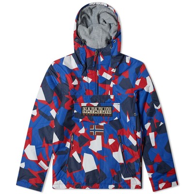 美品 NAPAPIJRI rainforest red camo M Napapijri Men Rainforest Pocket Print Red Camo - Limited Edition