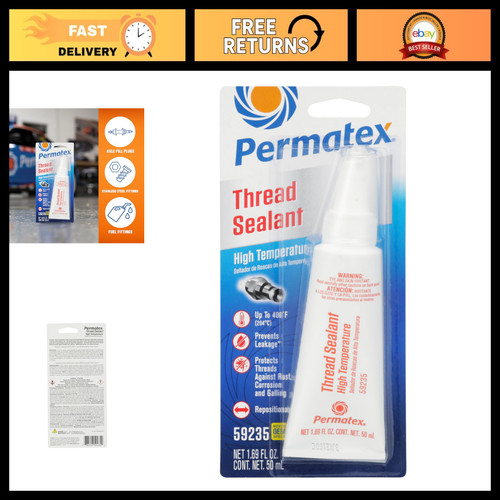 High Temp Thread Sealant 50ml Tube - Leak Proof, Waterproof, Industrial Use