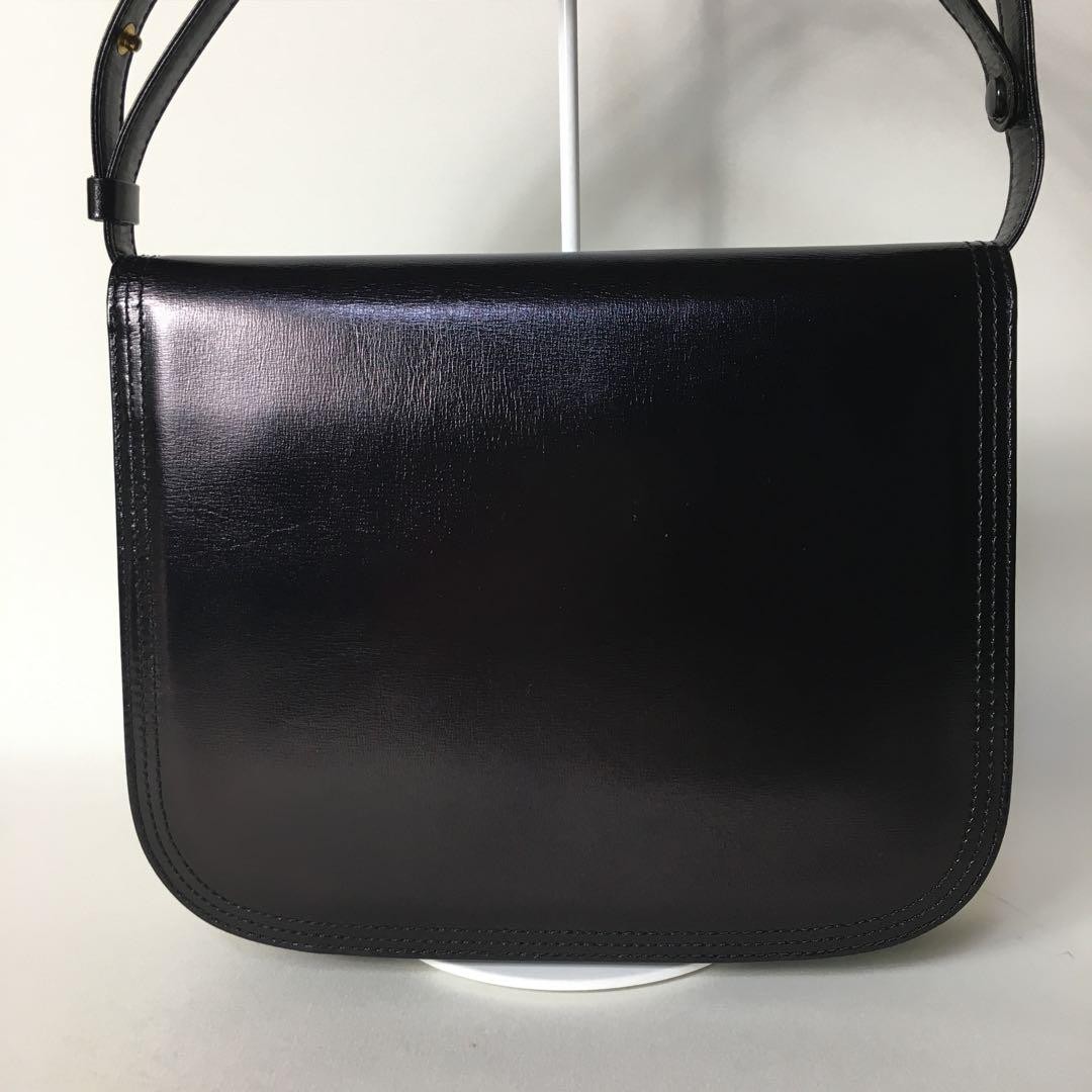 Borsa a tracolla Yves Saint Laurent YSL Cassandra pelle nera autentica F07141211